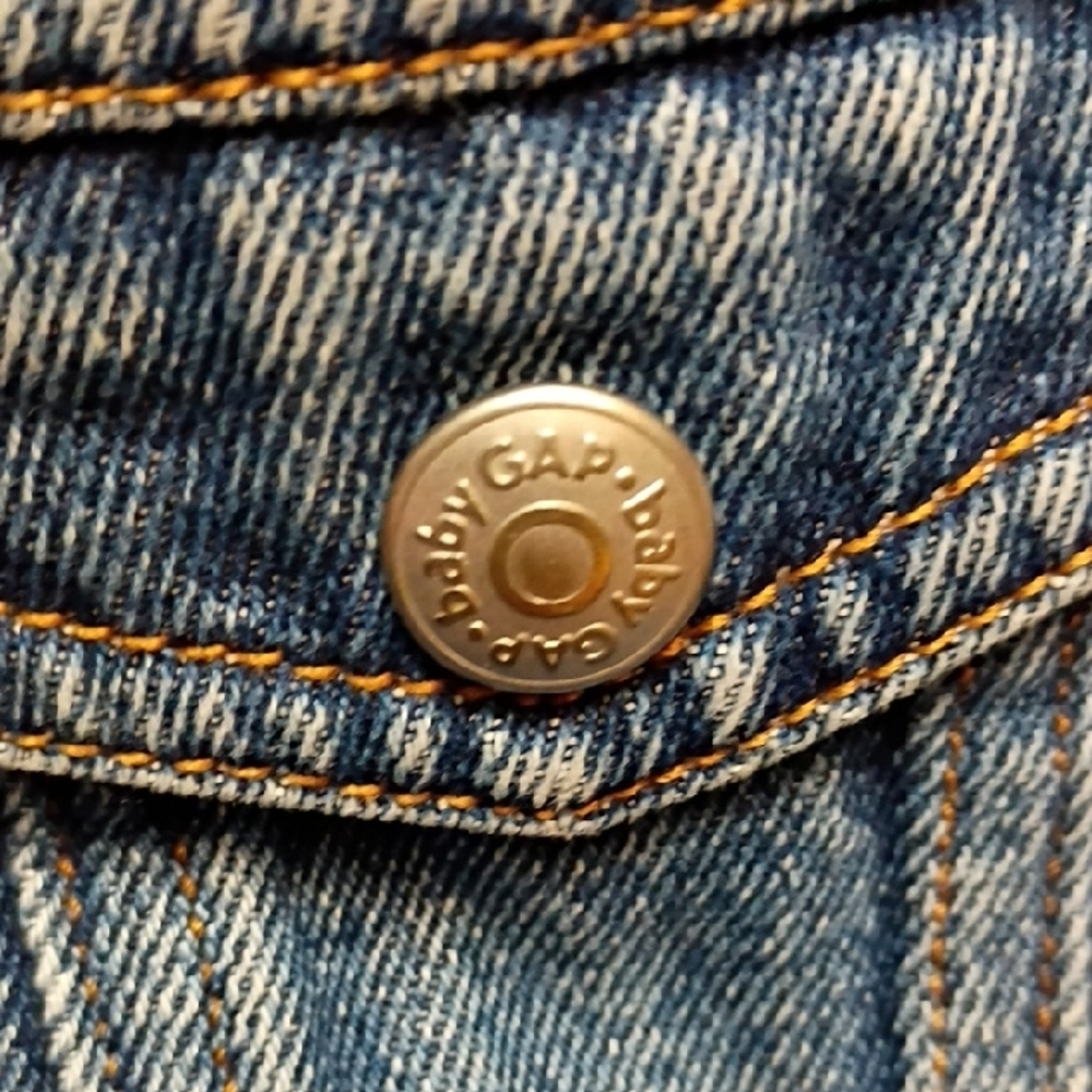 💙 Classic By Baby Gap 18-24 Months Jean Jacket Y2K - Picture 3 of 6